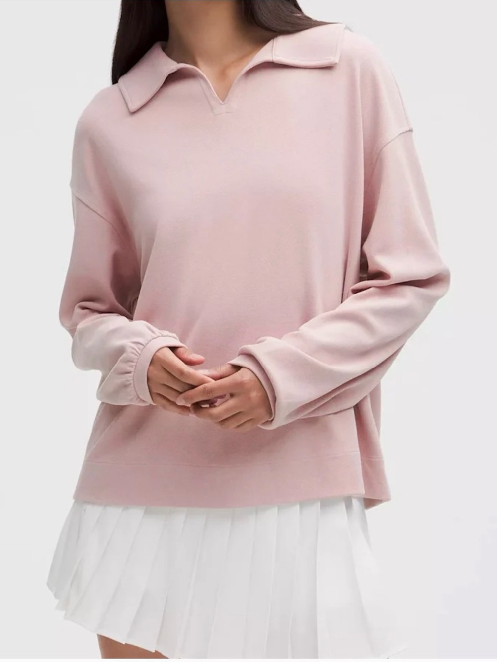 67. Lululemon Softstreme Pique Oversized Long-Sleeve Polo Shirt
